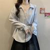 Plus Size V-neck Long Sleeve Slimming Top for Women - Autumn Collection