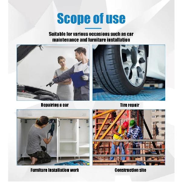 Universal Adjustable Socket Set Hex Wrench Kit for Various Size Nuts Bolts Multi-function Ratchet Handle Tool for Home Repair