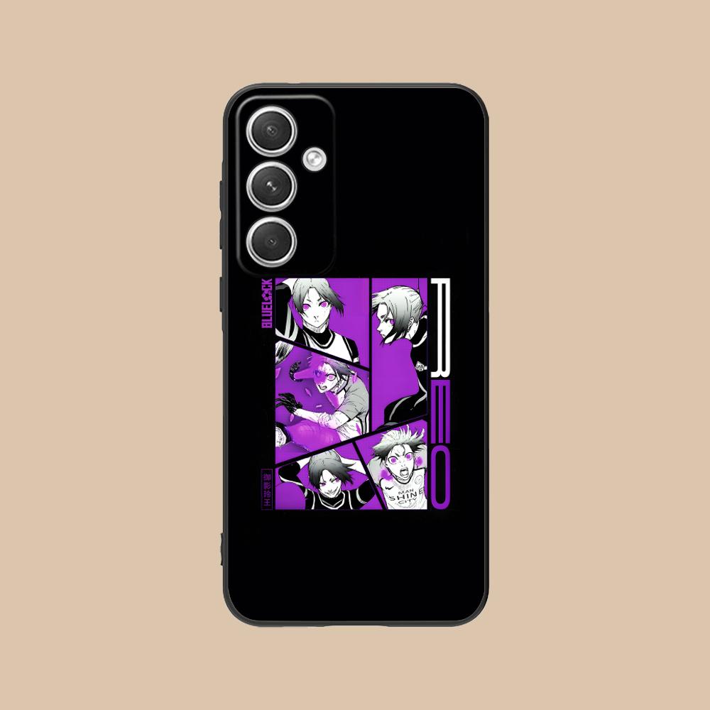 Blue Lock Reo Mikage Matte TPU Mobile Phone Case for Samsung Galaxy S26 S25 S24 S23 S22 S21 S20 Note20 Plus FE Ultra Cover