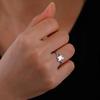 Hummingbird Flowers Leaves Open Ring Women Stainless Steel Adjustable Finger Rings Bird Animal Jewelry Birthday Gift