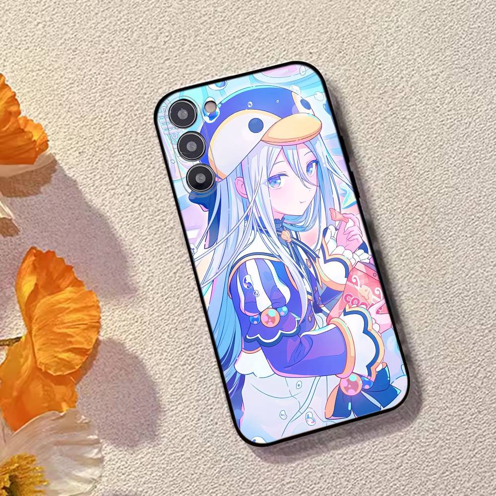 Game Project S-SEKAI Y-Yoisaki Kanade Phone Case For Samsung Galaxy A73,A72,A71,A70,A53,A52,A51,Soft Silicone Black Cover