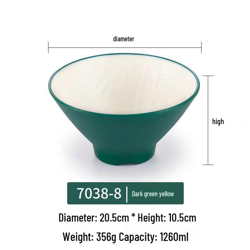 Yuzhuxun Melamine Imitation Porcelain Noodle Bowl