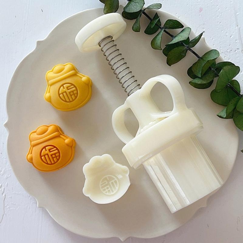 Mini Purse Shape Mooncake Press Mold Cookie Stamps Chinese MidAutumn Moon Cake Makers Decoration Tool for DIY Cookie