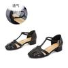 New bag head Roman sandals women's 2025 summer woven hollow small fragrant sandals women's bags and fairy style women's shoes