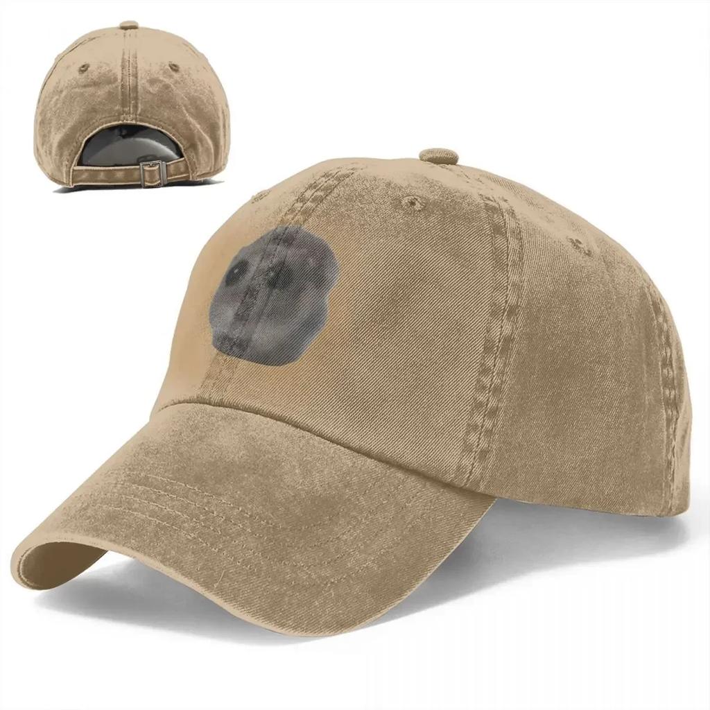 This Is Me If You Even Care Sad Hamster Meme Baseball Cap Vintage Distressed Denim Headwear Unisex Women Outdoor Activities Hat Cap