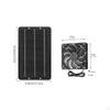 Hühnerstall Ventilator Solarpanel 7W 12V IP65 Wasserdicht Belüftung Abluft für Garage