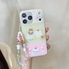Sweet Cartoon Bear Patchwork Phone Case for iPhone 17, 16 Pro Max, 15, 14
