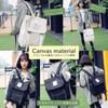 Angel Moon Women's Lightweight Canvas Backpack, A4 Size, Perfect for School, Students, and More. Casual, Natural, and Social Media-Evident.