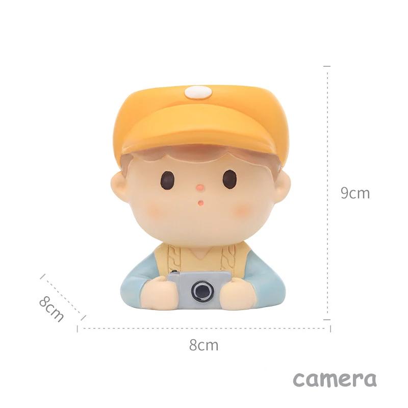 

Кашпо с изображением мультяшной девочки и мальчика, милые цветочные горшки для суккулентов, декоративные фигурки для сада фей, домашний настольный декор