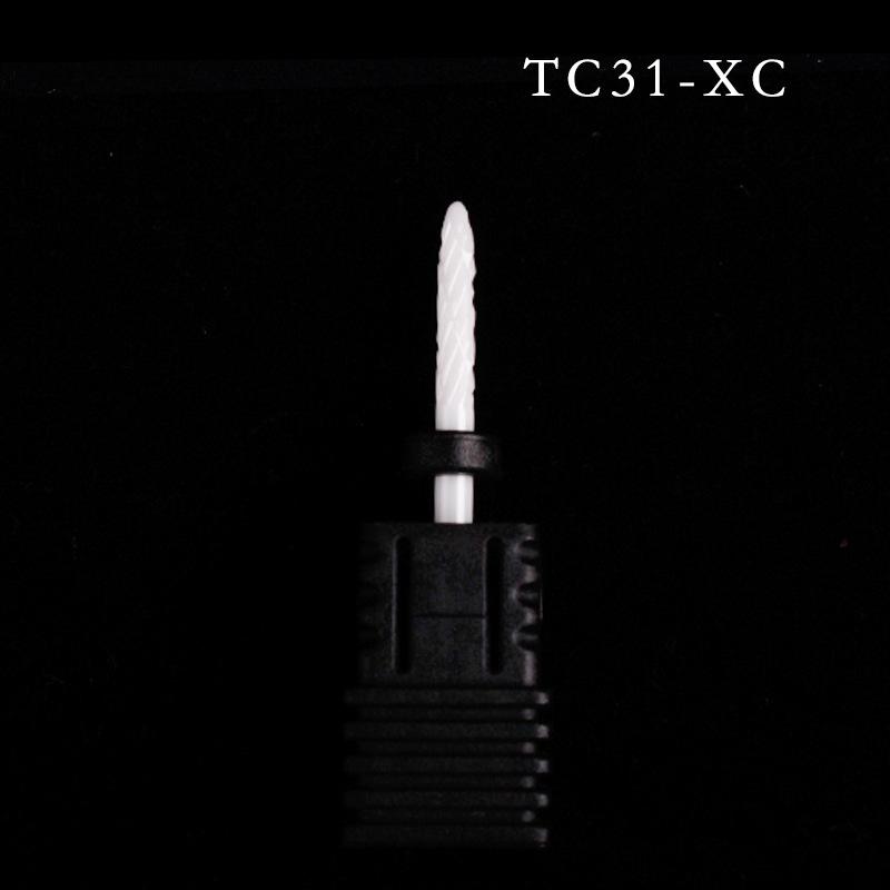 Ceramic Nail Grinding Head - Corn Bullet Rocket Shape for Electric Nail Grinder