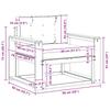 Outdoor Middle Sofa Polyester White