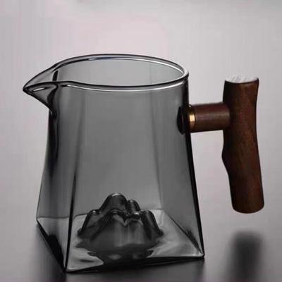 Shangqi Glass Tea Pitcher with Wooden Handle