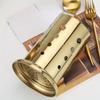 1PC Stainless Steel Golden Chopstick Rack Cutlery Holder Tableware Organizer Household Spoon Storage Container Kitchen Accessories