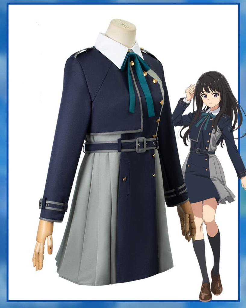 COSSA Licorice Recoil Senzoku Nishikigi Takina Inoue Cosplay Costume Cosplay Uniform Adult Event Takina Inoue Wig Costume Takina Inoue (S, + Wig)