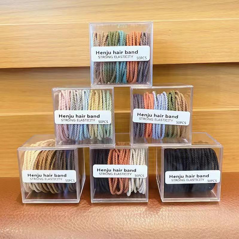 Dopamine Color Hair Ties for Kids: High Elasticity, Gentle On Hair, Canned for Convenience