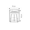 Housse de protection transparente pour barbecue rond, env. 70x90