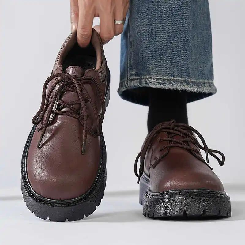 Fashion High Sole Thick Heel Shoes Yellow Loafers Sneakers Man 48 New Sports Hypebeast Loofers Best Selling Lux Girl Snow Boots