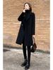 Women's Slim Fit Double-Faced Cashmere Wool Coat, 2024 High-End, Small Sizes Available