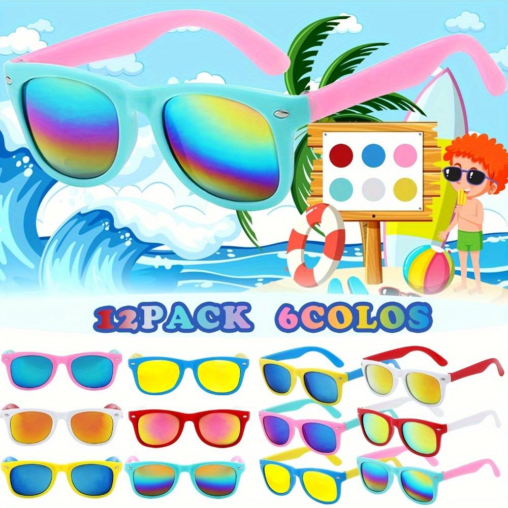 

12 PCs/ Set of 6-color Children s Sunglasses Fashion Boys and Girls Outdoor Sunglasses UV Protection 400 12pcs