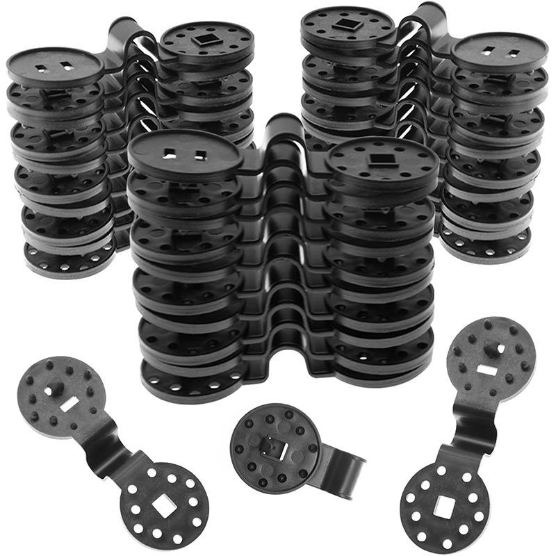 Cross-Border Sunshade Net Fixing Clip - Black Plastic Hand-Press Sun Protection Fastener