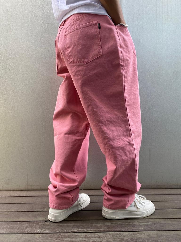 Bieseulaebis Mid 90 Baggy Oxford Pants Pink