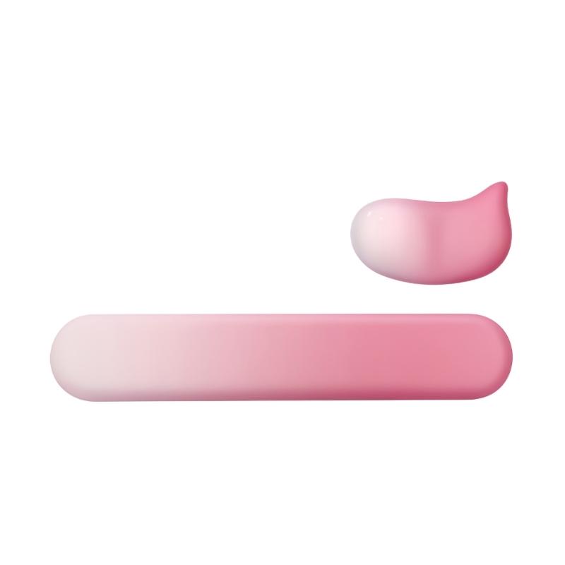 

Silicone Keyboard and Mouse Wrist Support Pad Washable Silicone Antislip Ergonomics Offices Mouse Pad