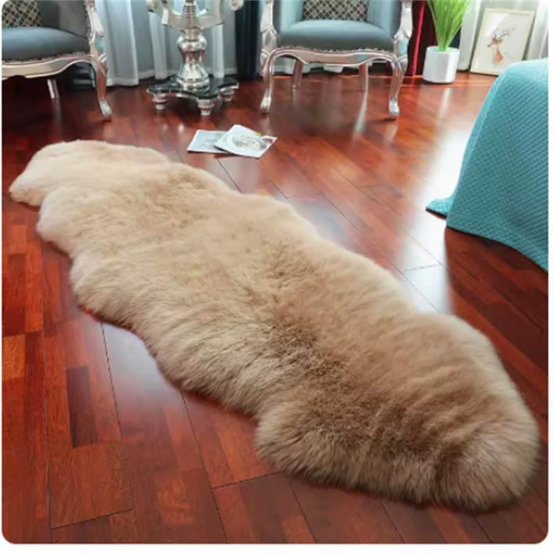 Australian Pure Wool Sheepskin Non-slip Winter Sofa Cushion - Thickened European Chaise Lounge Seatpad