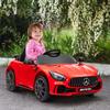 Elektrisches Kinderauto, Mercedes, 3-5 km/h, Fernbedienung, Licht & Musik, Rot