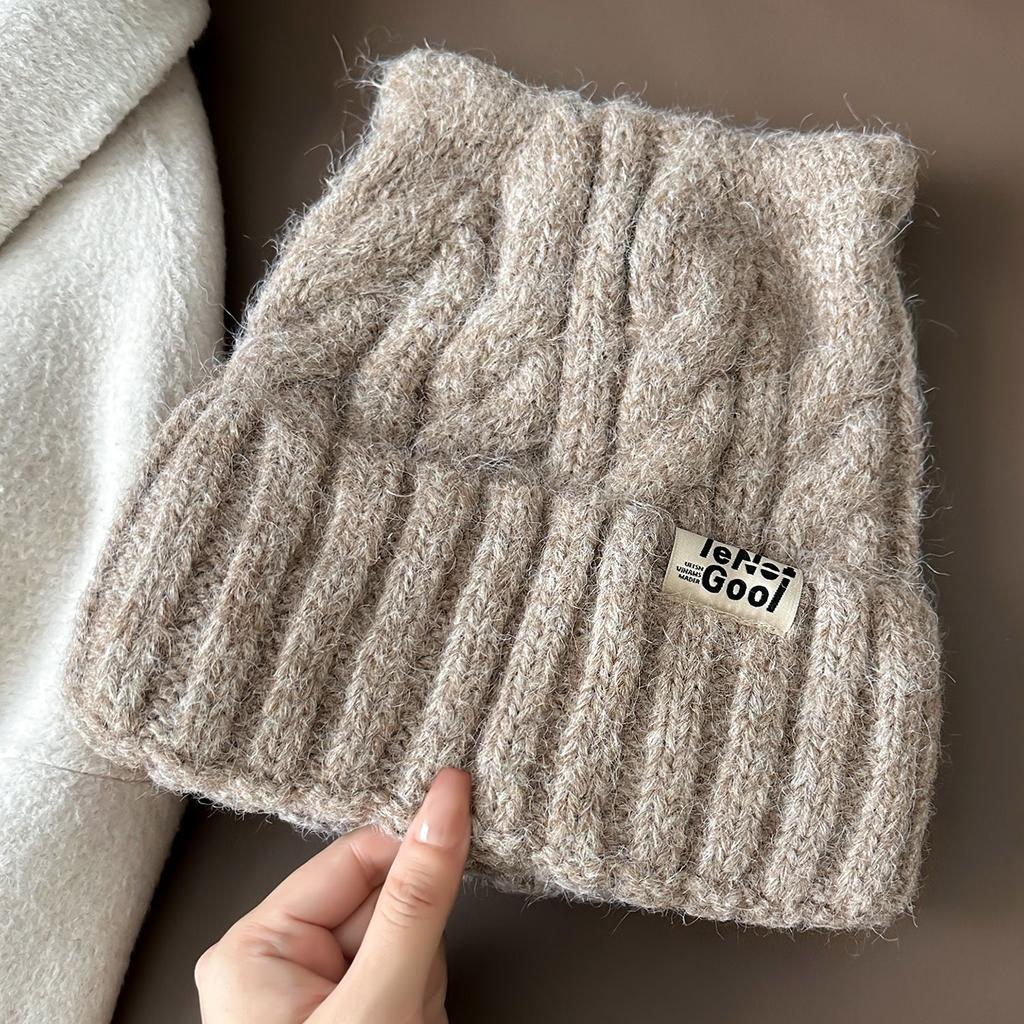 Japanese cute cat ear knitted wool hat children's season sweet versatile thickened warm ear protection pullover hat tide
