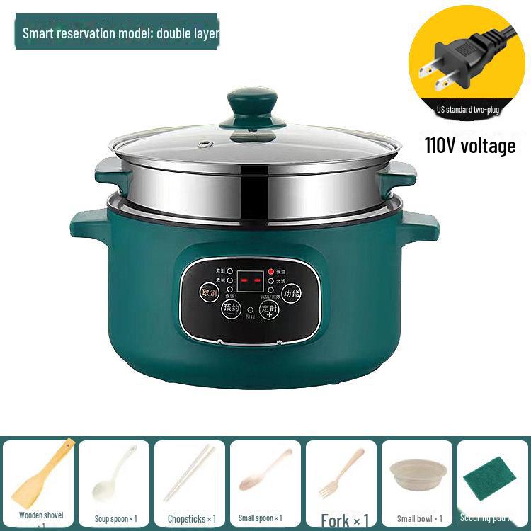 Aragaz electric multifuncțional standard american 110V și tigaie antiaderentă pentru cămine studențești cu funcție inteligentă de rezervare