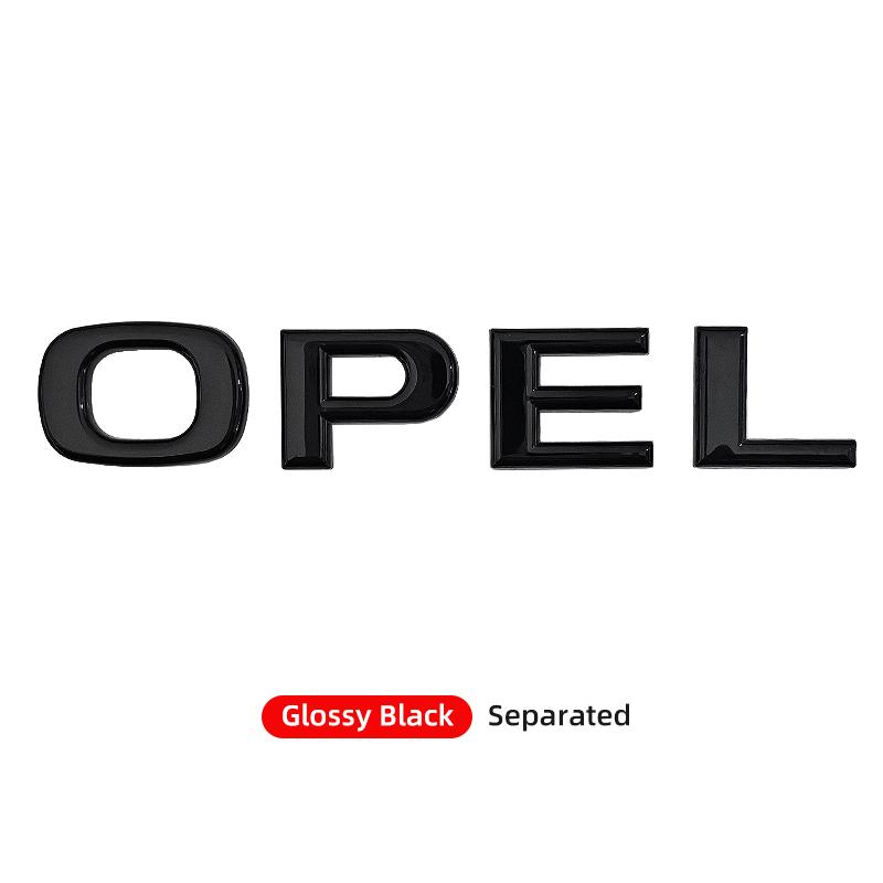 

ABS Letter Sticker Car Rear Trunk Tail Boot Emblem Badge Logo For Opel Corsa Astra Insignia Vectra Zafira Meriva Mokka Grandland чёрный