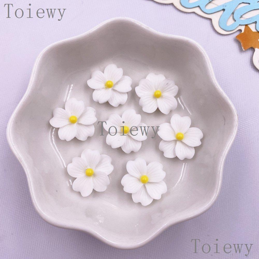 30 Piezas Resina Kawaii Colorido 16mm Flor Espalda Plana Piedra Gema Scrapbook DIY Boda Navidad Arte Decoración Accesorios para Joyería Manualidades