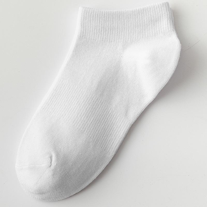 Mid-Calf Black & White Socks: Autumn/Winter Solid Color & Summer Thin Long Jk Styles