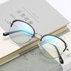 2019 Personalized Elliptical Flat Mirror, Personalized Trendy Eyebrow Tr90 Frame Glasses, Light Luxury Glasses Frame