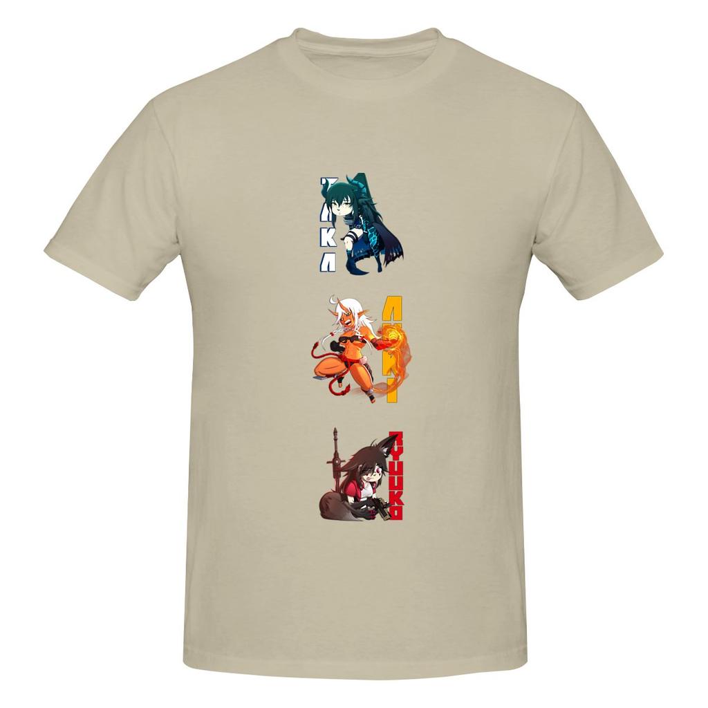 Taka S World Characters Couple Style Tshirt Fresh And Versatile Faderesistant Tshirt