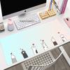 Anime Cute Pink Pad Mouse HD Print Computer Gamer Locking Edge Mousepad XXL Kawaii Keyboard PC Mice Cat Pew Mats Pad For Csgo