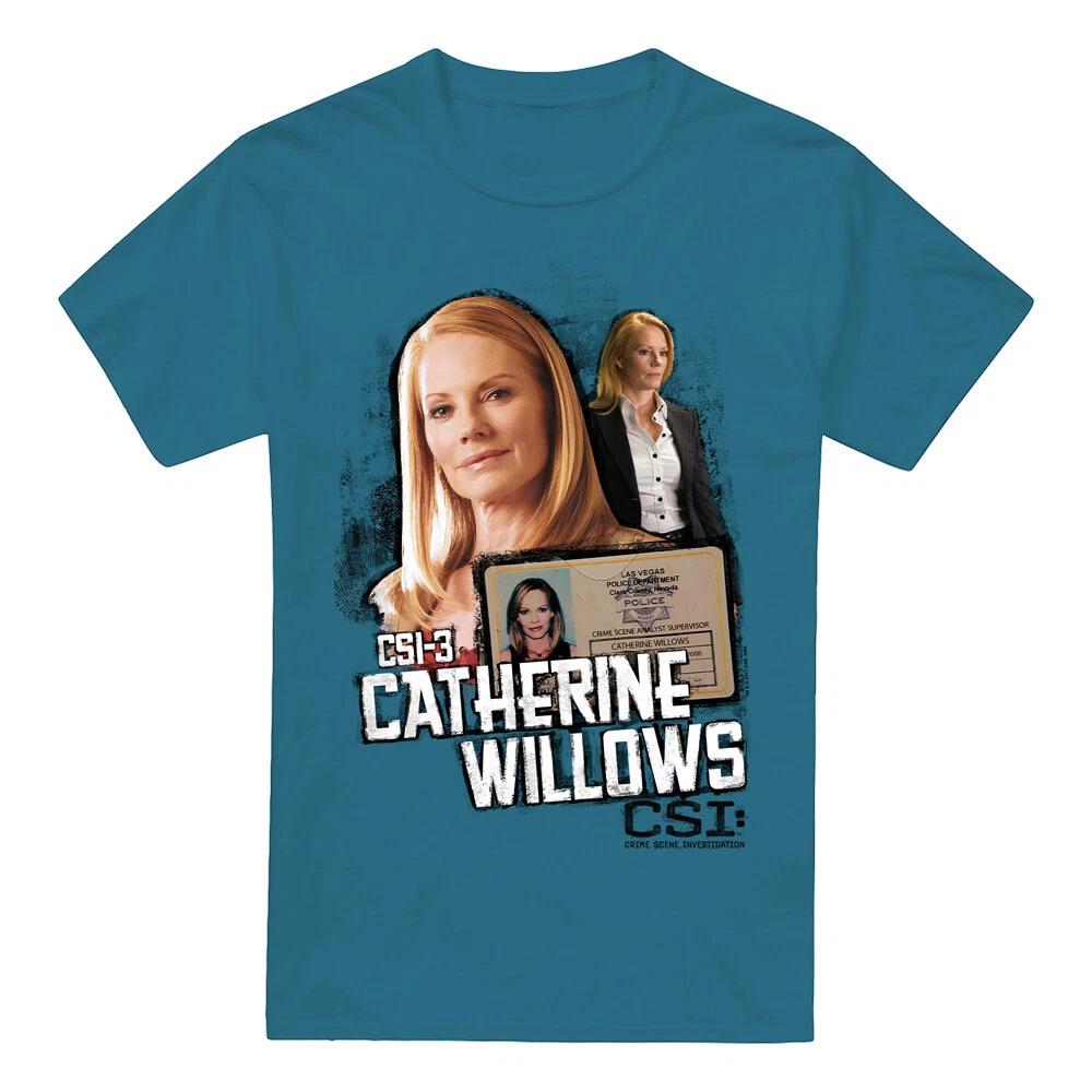 Csi Catherine Willows 100% Cotton T-shirt Mens Tees Top S-2XL, Slate 3XL