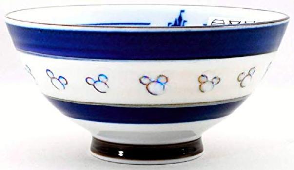 Disney Resort Exclusive Couple Bowl Blue Red Horizontal Line Minnie Mickey