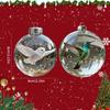 8cm Nature's Birds Crystal Glass Ornament Set Bird Glass Christmas Tree Ornaments Clear Christmas Balls Hanging Pendant For Home