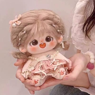 Idol Doll Plush Princess Doll Stuffed Figure Toy Cotton Baby Plush Toy DIY Dress Up Fan Collection Gift