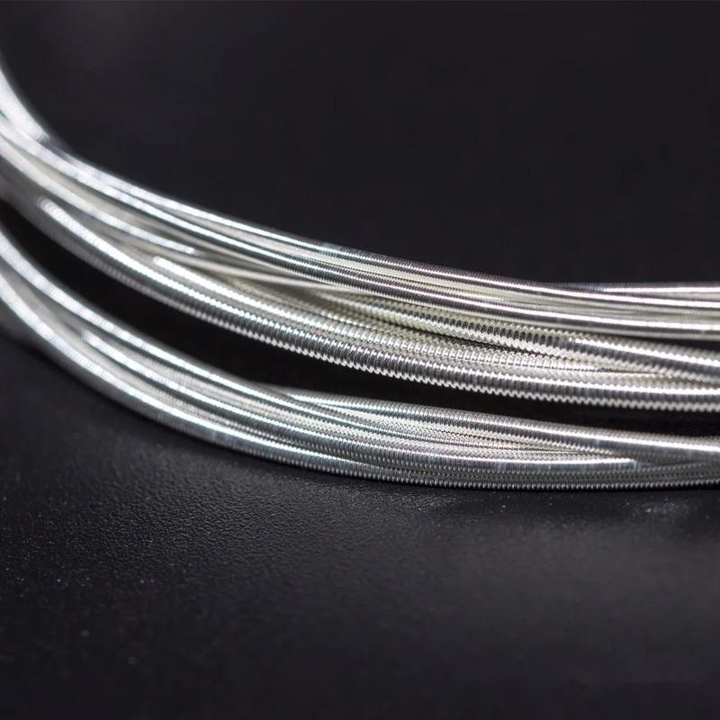 Acoustic Guitar Strings Coated Steel Wire Set for Folk Classical Electric Guitars Long Lasting Bright Tone Resistant Rust