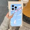 Pink Sakura Phone Case For IPhone 17 16 15 14 Plus 13 12 11 Pro Max Phone Back Cover Transparent Shockproof Cover