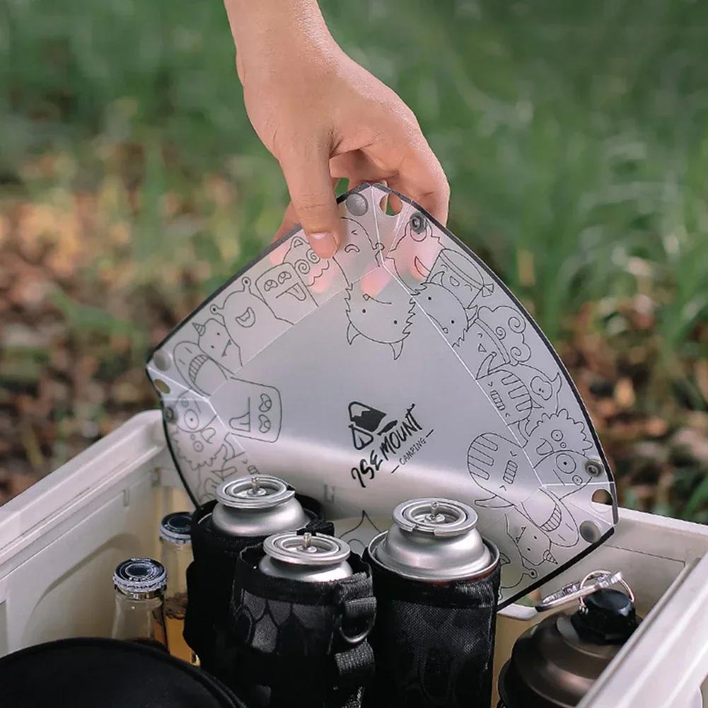1-2PCS Portable Foldable Camping Tableware Lightweight Folding Bowl Plate Cup Filter Travel Chopping Board Food-Grade Tableware