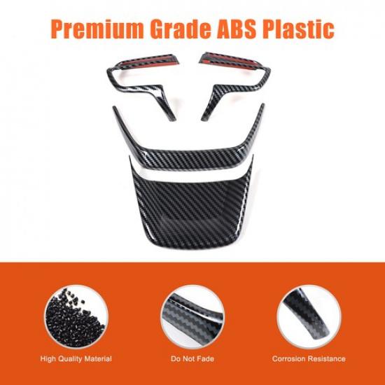 ABS Carbon Fiber Steering Wheel Cover-M Sport For Toyota Highlander XU70 -24