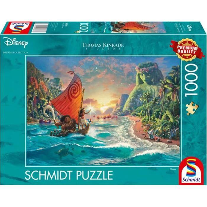Puzzle 1000 pièces : Thomas Kinkade : Vaiana, Disney