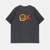 ZAZOMDE 2026 New Retro Doodle Animal T Shirt Fluffy White Goose with Wow Slogan Graphic Print Casual Hip Hop Oversized Tops
