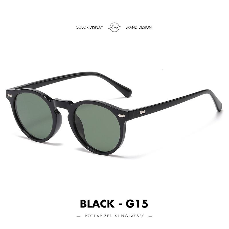 Classic Tea Lens Women Men Outdoor Driving Shades Sun Glasses Classic Round Shape Sunglasses Men Women UV400 Protection Gafas De Sol