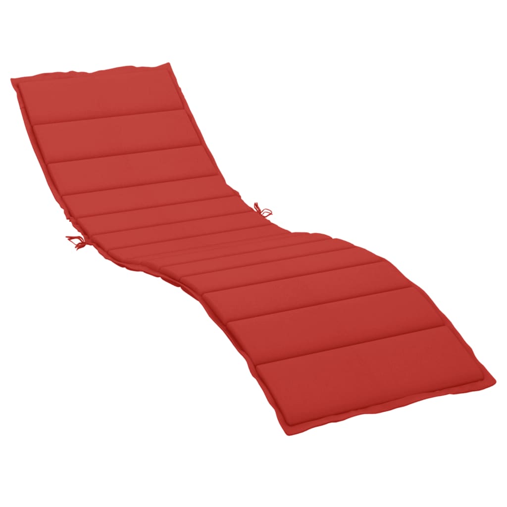 vidaXL Sun Lounger Cushion Red 200x60x3 Cm Oxford Fabric