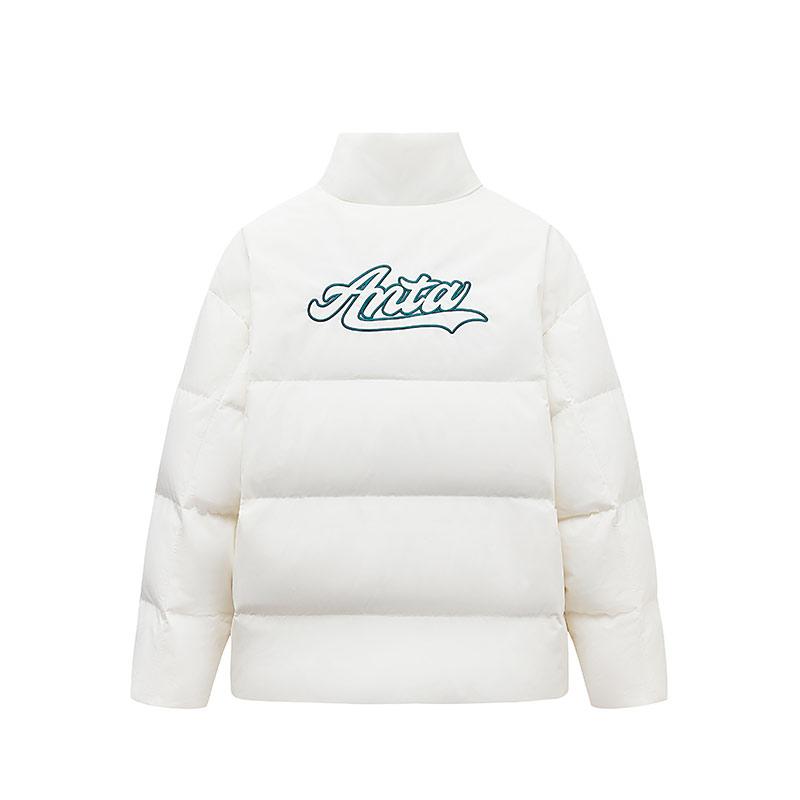 Anta Men's Stand Collar Short Down Jacket White 952348906-1