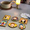 6 STÜCKE DIY Van Gogh Mona Lisa Kühlschrankmagnet Cartoon Berühmtes Gemälde Magnetischer Aufkleber 3D Harz Heimdekoration Niedlich